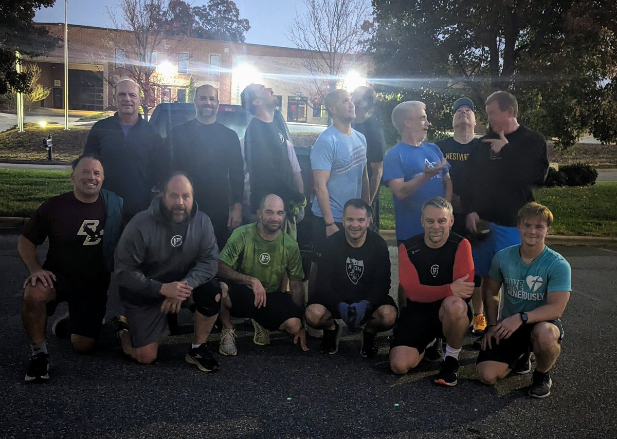 15x HIMs for the #AO_TheBrickyard (Bootcamp) & 7x HIMs for the #AO_ThePacemaker (Run) excellent showing today in @F3RaceCity Horrible lighting for the photo, that cameraman should be fired. Wait still need him otherwise these wouldn't ever happen.  Keep @F3Nation Strong 💪 🚀