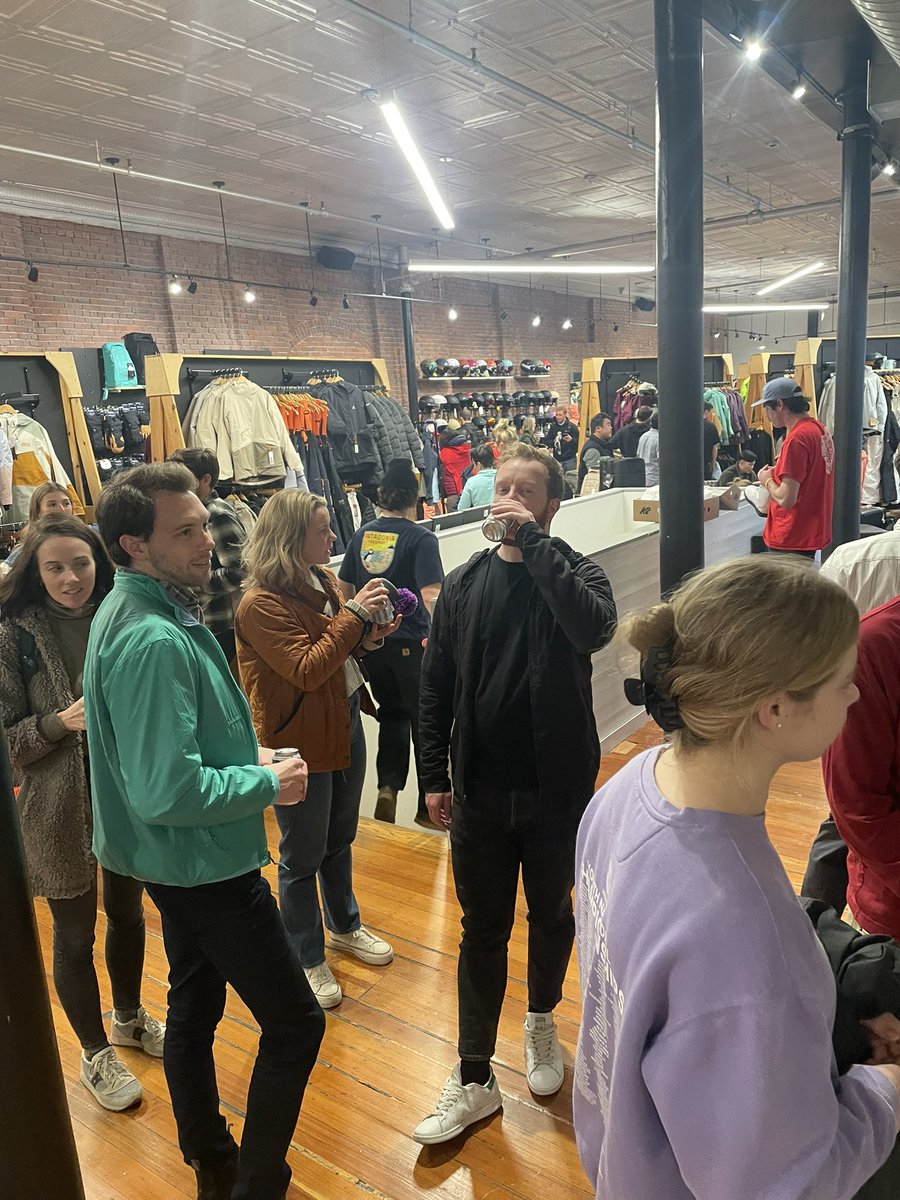 Greatest store in the world turns 9. Throws open doors for a party. Great time, though I expected more moustaches.