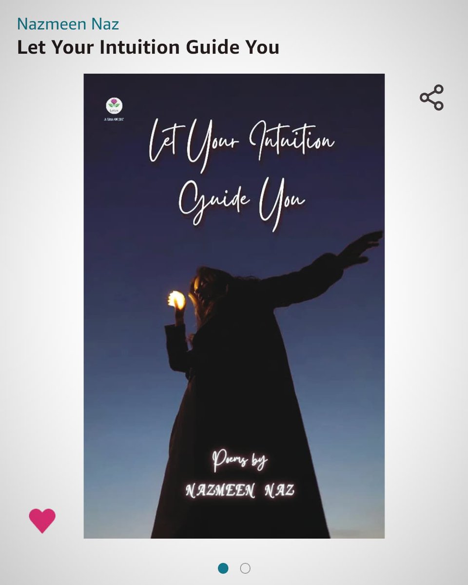 NazneenNaz6's tweet photo. I'm thrilled to announce the release of my debut book, "Let Your Intuition Guide You"! After months of hard work and creative passion, it's finally available on Amazon. You can grab your copy right now on Amazon (link in bio).📖
#BookRelease #AmazonBooks #PoetryDebut #NewAuthor https://t.co/bpnqXmzMbt