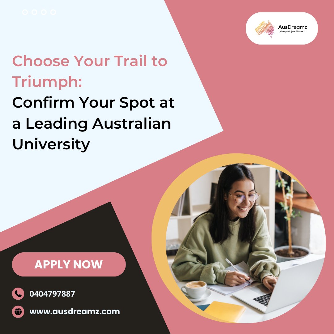ausdreamz's tweet image. 🚀Discover the Path to Academic Brilliance in Australia! 🇦🇺 As your committed study abroad consultant, we're here to assist you in securing your desired spot at a prestigious Australian university. 🎓

Visit: ausdreamz.com

#visaaustralia #australiavisa