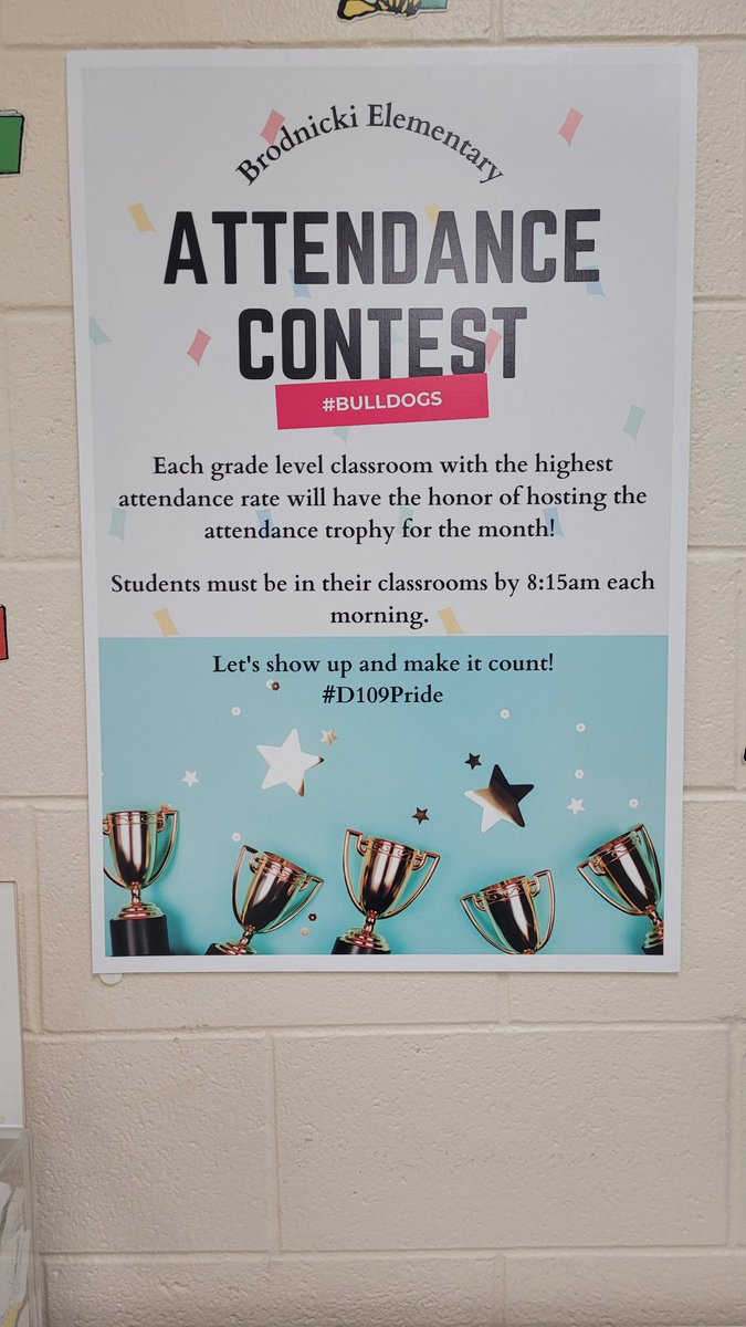 Kasper_309's tweet photo. Our class earned the 2nd Grade Attendance trophy for having the best attendance in October! Woo Hoo! @BrodnickiSchool https://t.co/5Rn6LRFjdq