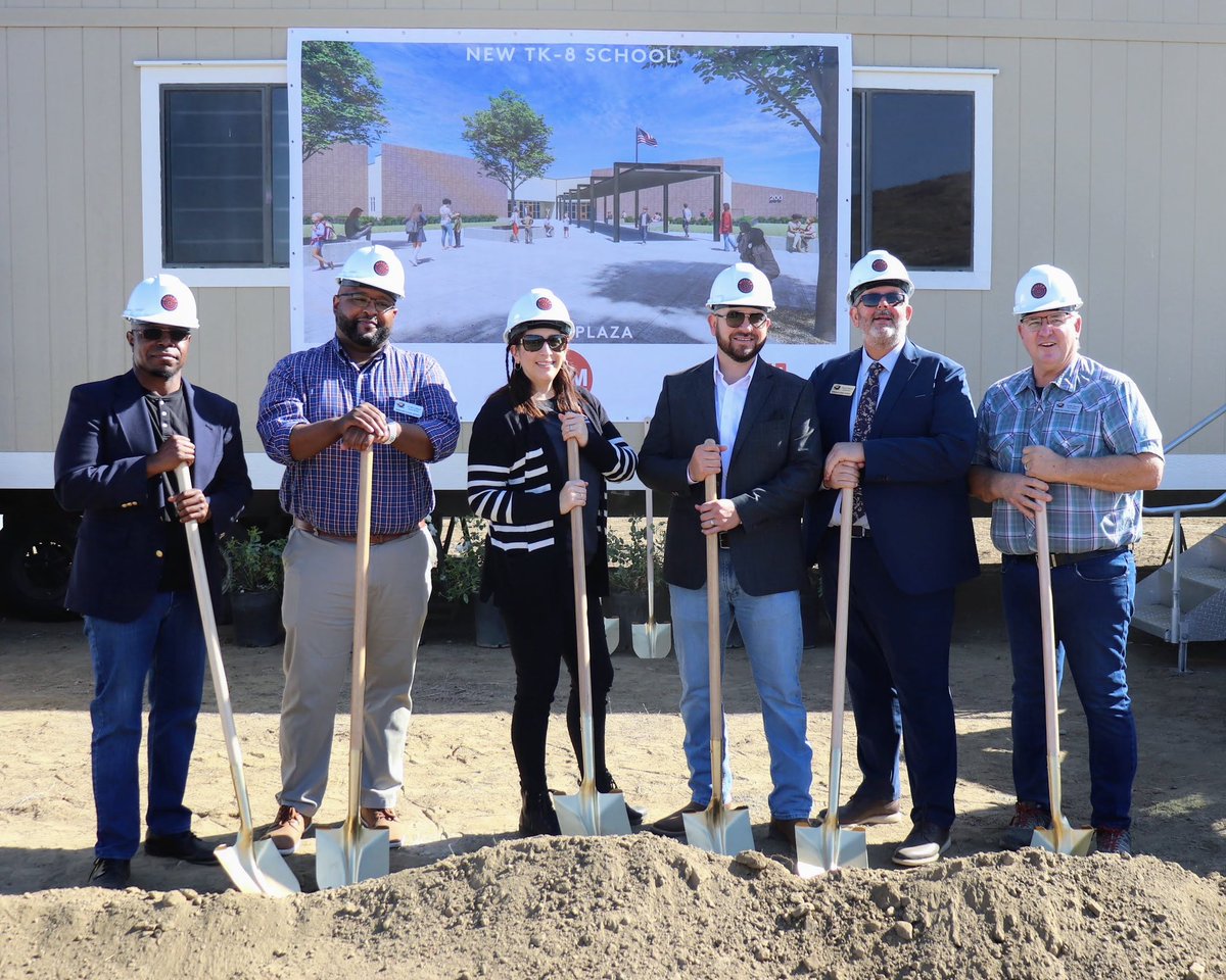 We had a great morning celebrating the groundbreaking of our new TK-8 school.  A great addition to the <a href="/RomolandSD/">Romoland School District</a> for our Perris community.