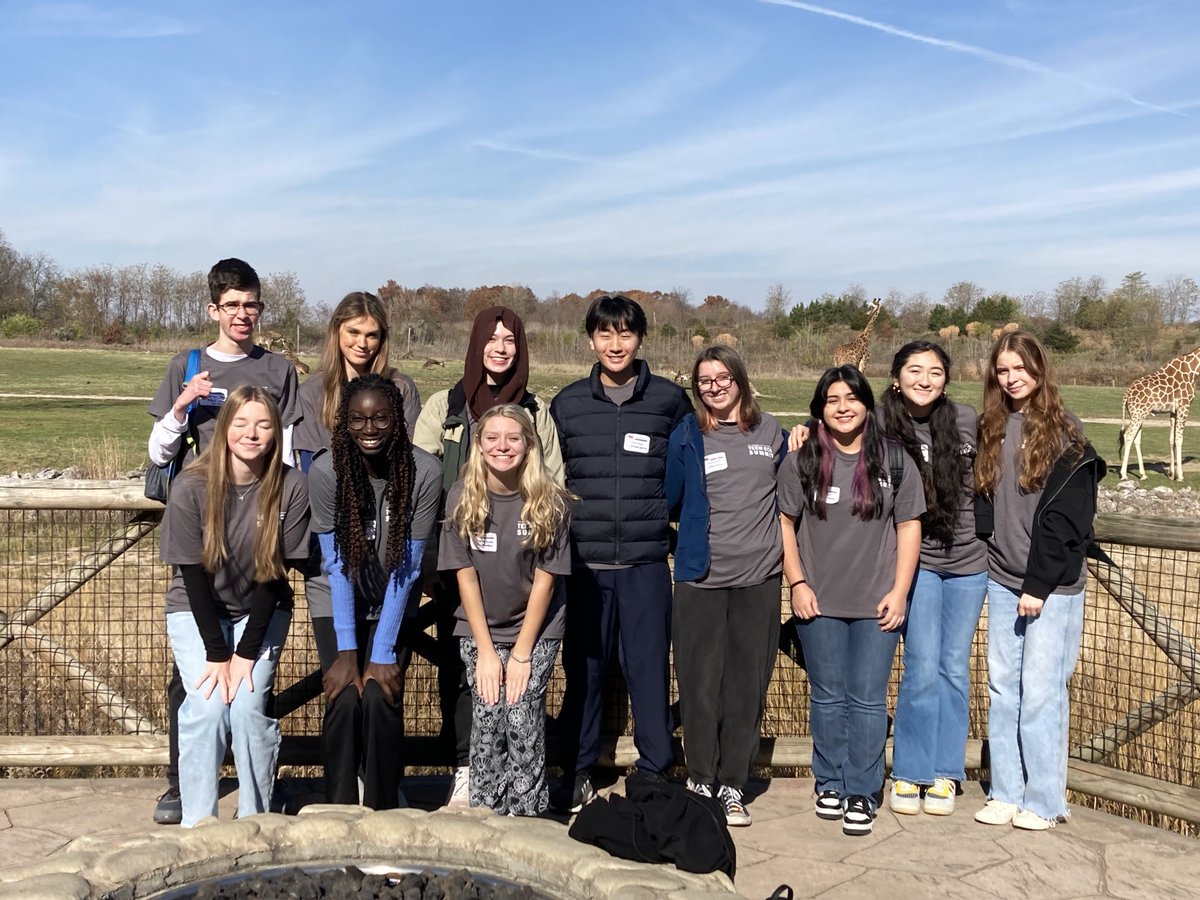 BloomBonnie's tweet photo. ⁦@DavidsonHS⁩ Environmental Club members had a great day of learning ⁦@ColumbusZoo⁩ #TeenEcoSummit https://t.co/UAOgc7sLfc