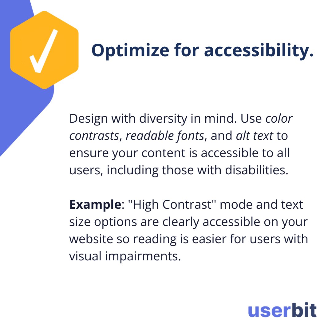 UserBitApp's tweet image. 🎉 Celebrating World Usability Day! On this day dedicated to intuitive design, we&apos;re highlighting 3 UX improvements that matter:

1️⃣ Acknowledge user actions clearly.
2️⃣ Simplify finding information.
3️⃣ Make your product usable for everyone.

#uxr #uxresearch #worldusabilityday