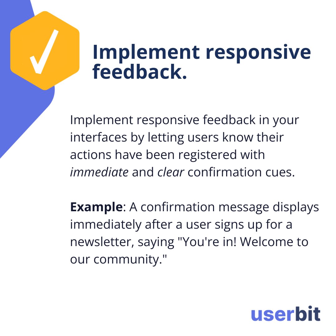 UserBitApp's tweet image. 🎉 Celebrating World Usability Day! On this day dedicated to intuitive design, we&apos;re highlighting 3 UX improvements that matter:

1️⃣ Acknowledge user actions clearly.
2️⃣ Simplify finding information.
3️⃣ Make your product usable for everyone.

#uxr #uxresearch #worldusabilityday
