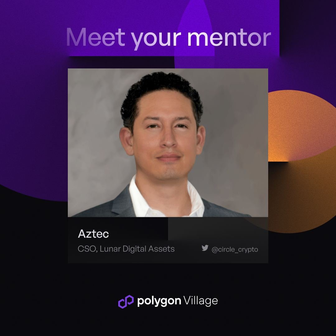 ZM Polygon and Ethereum fam!

Pay things forward, and good things will always come back to you. 

I'm thrilled to be part of #PolygonVillage to help shape the future of Web3.

As a mentor, I'll lend my marketing knowledge to promising web3 startups.