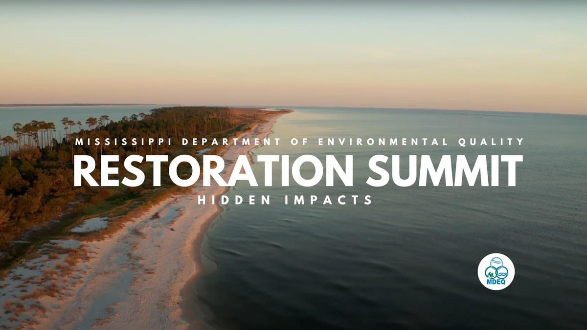 If you are interested in the progress and future of coastal restoration in MS, be sure to attend the 2023 Restoration Summit on November 9th at the Biloxi Civic Center. This is a great opportunity to learn about projects and their impacts. Get more info &amp; an agenda at <a href="/restorems/">MDEQ Restore</a>