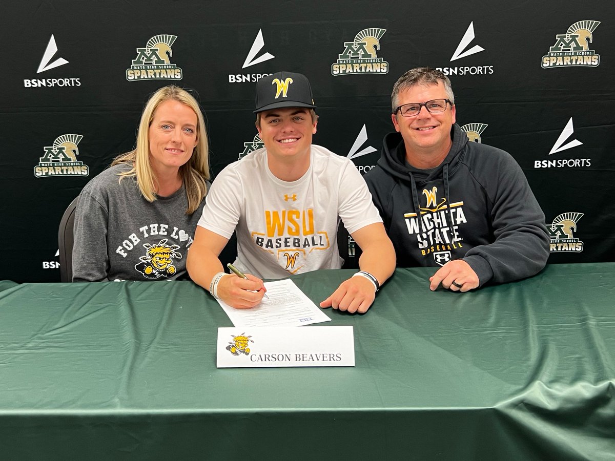 When your kids want to fulfill their dreams and they work hard to make those things happen; you find joy in it as a parent seeing the process. Congrats to Carson on getting to this point and signing to play at Wichita State Baseball. You have worked hard to reach this point and