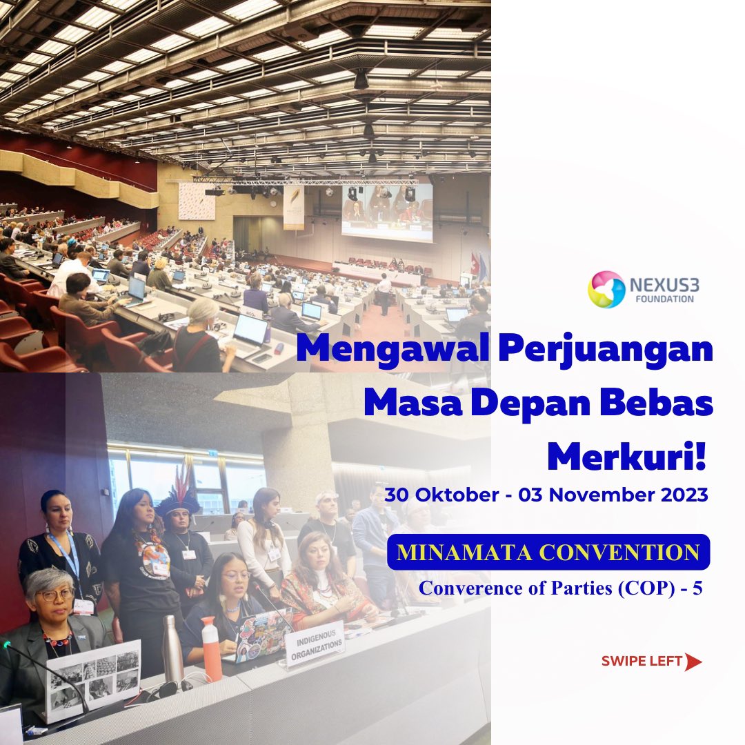 FokusNexus3's tweet photo. [MENGAWAL PERJUANGAN MASA DEPAN BEBAS MERKURI!]

Hi Ecomates! Tahu gak sih kalau Konvensi Minamata itu sudah satu dekade? Wah lama juga yah.

#minamataconvention #makemercuryhistory #minamatacop5 #minamata #COP5 #MercuryFree https://t.co/wS570dkjI3