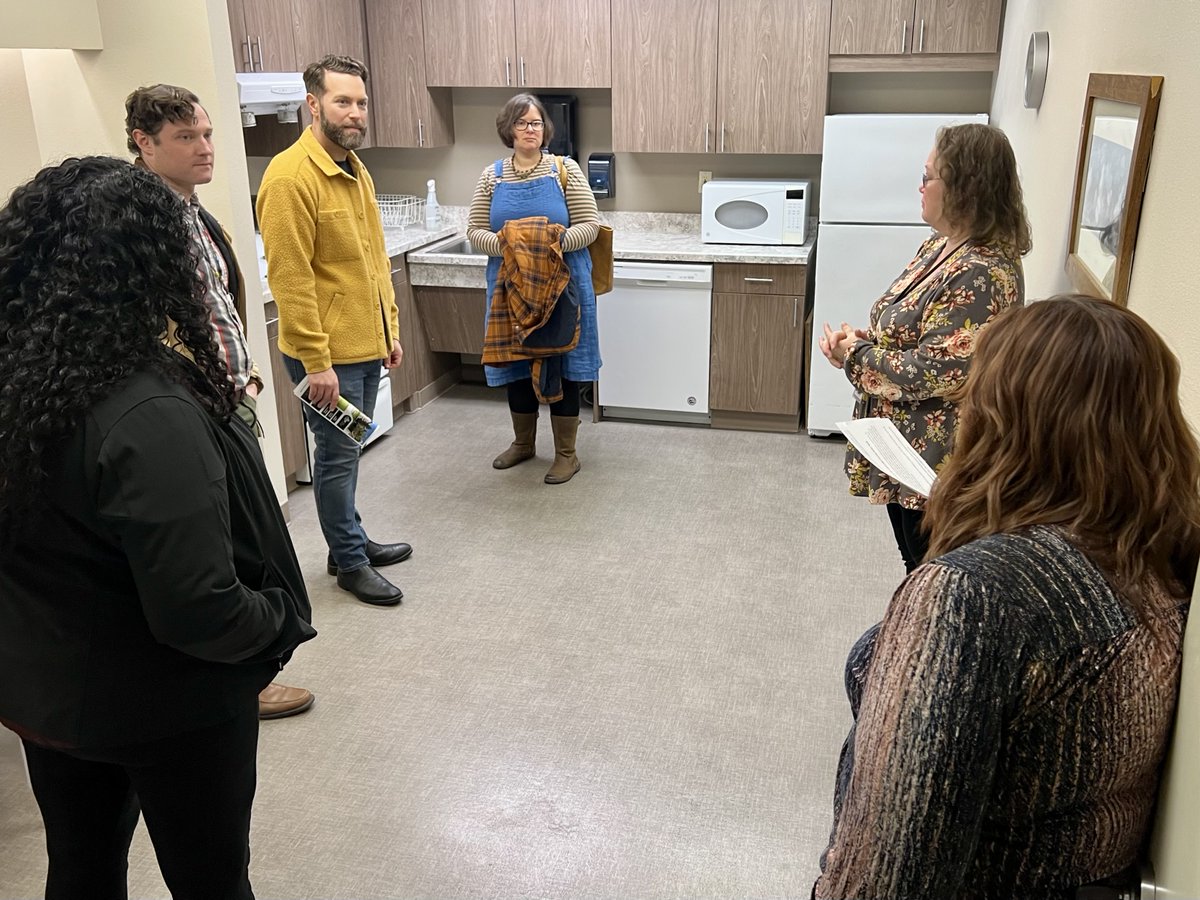 Last week we hosted an Adelaide Apartments tour as part of Anchorage Housing Action Week! The Adelaide offers 73 single-room occupancy apartments (mostly studios) for low-income community members experiencing homelessness. Fun fact: we have served 867 people here since 1997!
