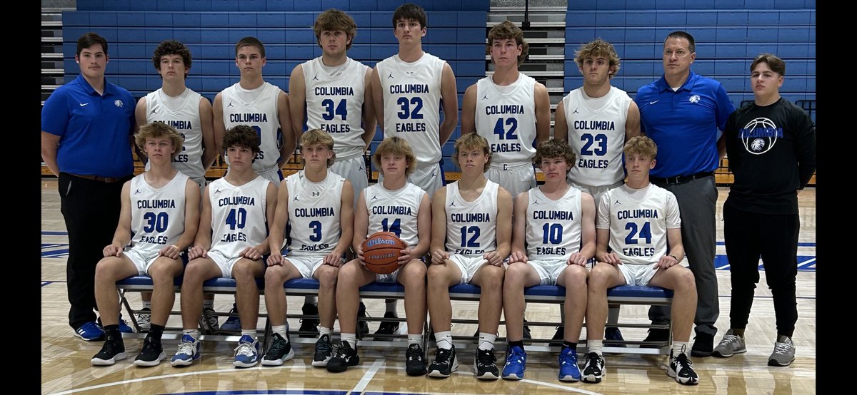 CHSEaglesHoops's tweet photo. Here is your 2023-24 Columbia Varsity Boys Basketball Team!  #ColumbiaBlue
#FightForYourRight https://t.co/uYLs7v4wd9