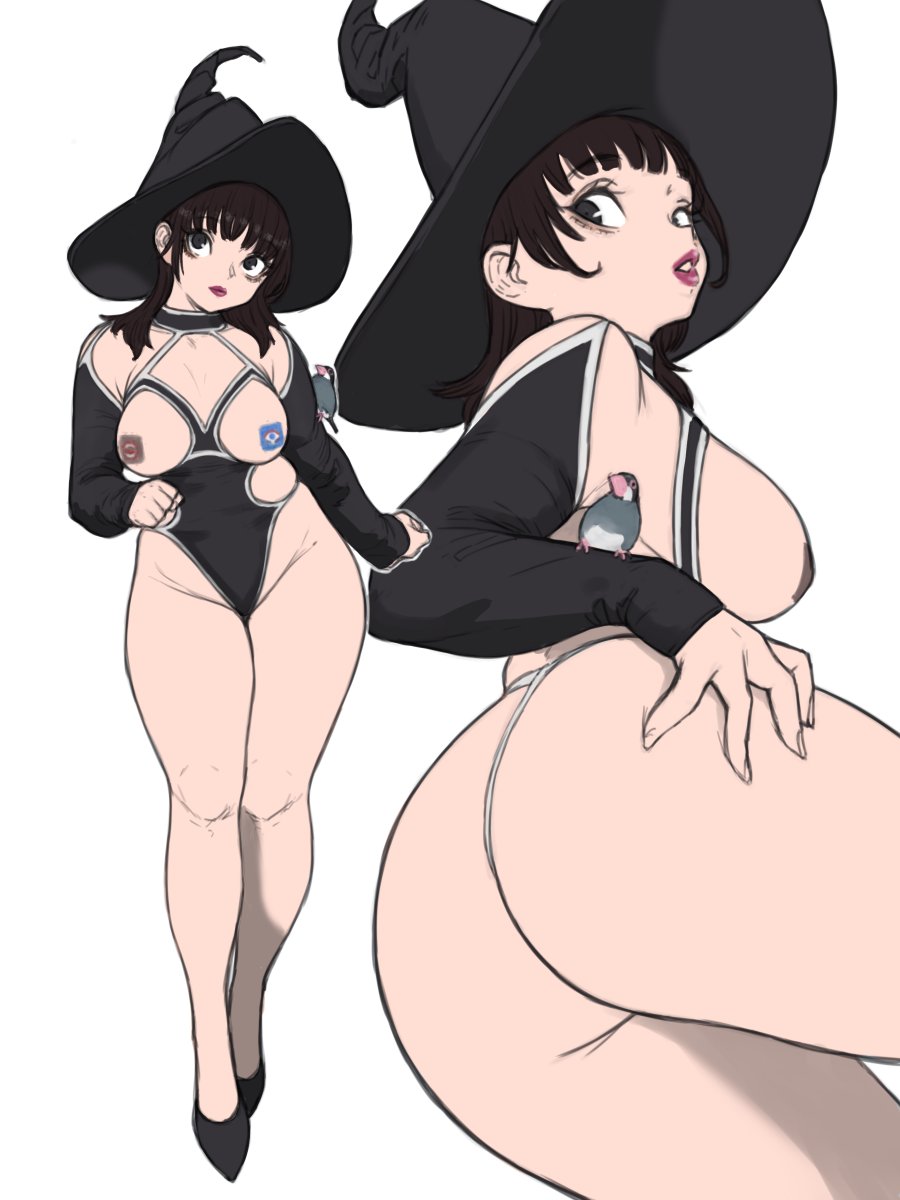 肉屋さん(@nikuyamsk)の魔女コスえちちでかわよい 