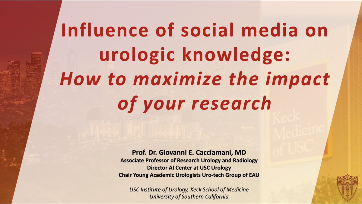 Excited to present at #MMISU23 in Alexandria #Egypt my personal Tips&Tricks on how use proficiently Social Media for maximizing urologic knowledge Thank to @goze_ali, Chair of @eauesut and board of @MMISU_meeting for the kind invitation @USC_Urology @KeckMedicineUSC…