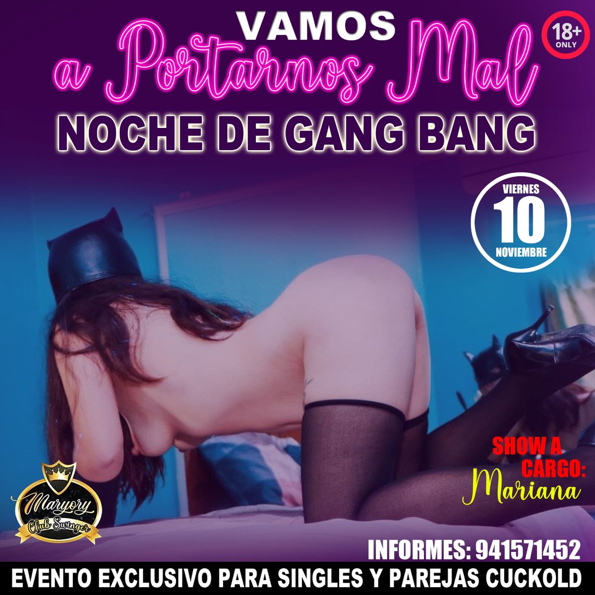 Listos para pasar  viernes de GangBang🔥🔥🔥🔥🔥
Con nuestra bella unicornio #mariana