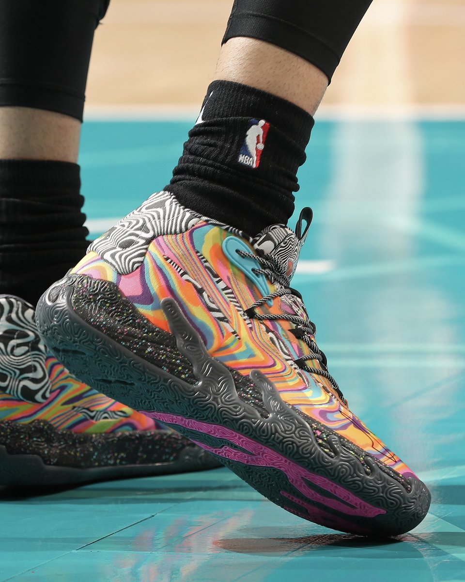 LaMelo Ball debuts his Dexter's Laboratory x Puma MB.03 collab. 🧪
