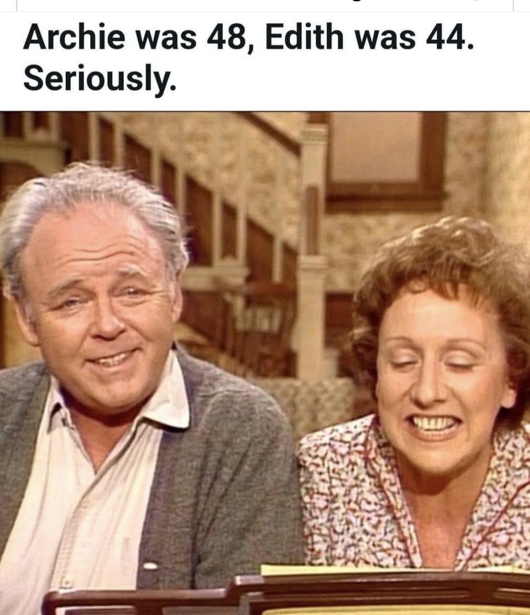 gregory_scepi's tweet image. The show was a little before my time, but I’ve seen enough Nick at Nite reruns growing up to know what they were like. I thought for sure this was fake, but I checked sources &amp;amp; apparently he really was only 48!! How⁉️#ArchieBunker