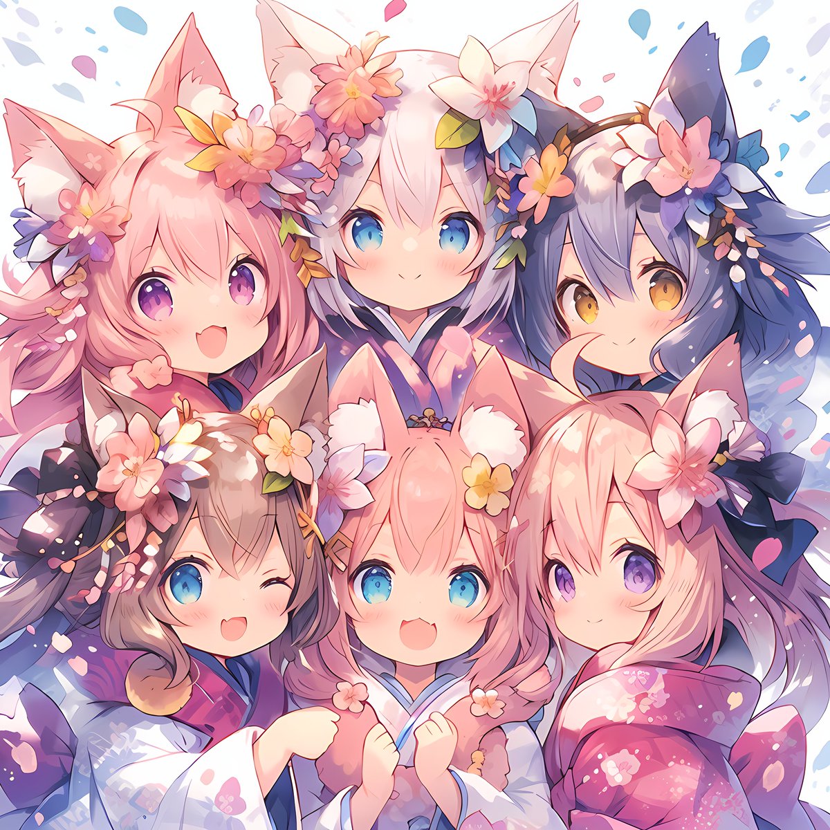 Kawaiizice's tweet photo. Fofura aleatória 2! （＾ｖ＾） 
 
#AIart #AIイラスト #AIケモミミ部 https://t.co/MgbjUSsOAn