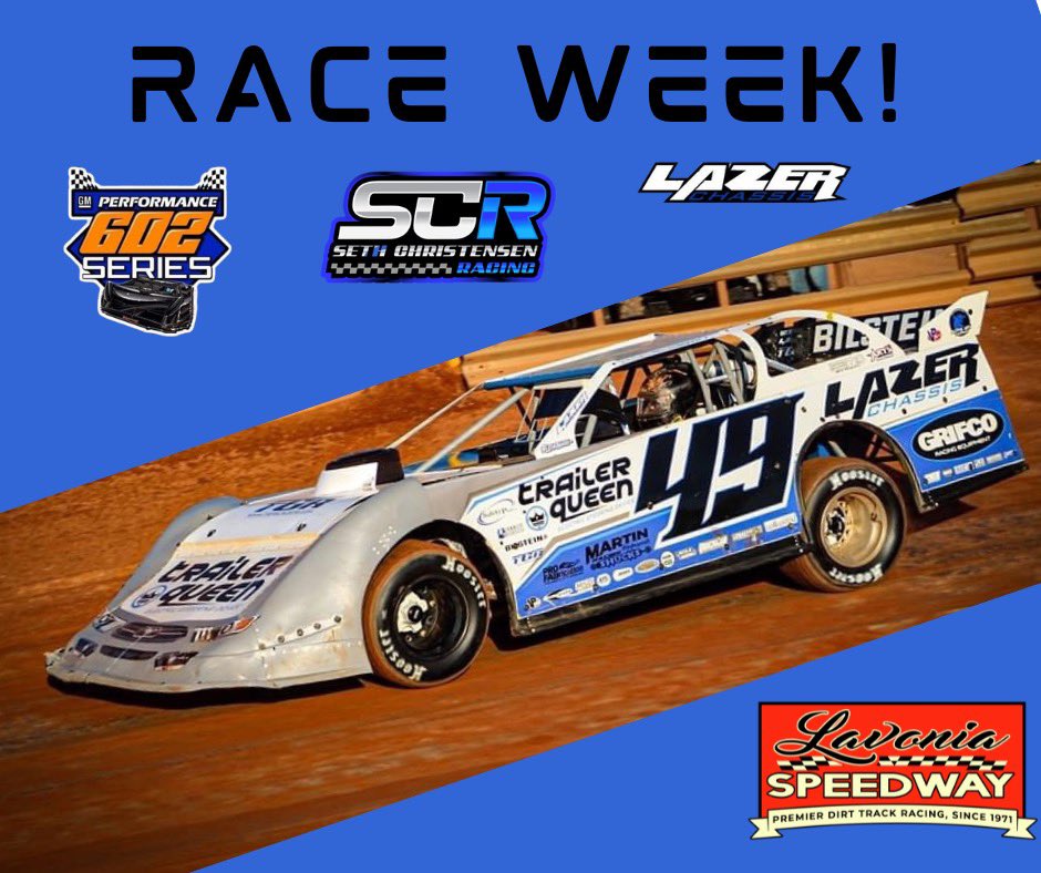 It’s race week in the #94 and #49 car this weekend at <a href="/LavoniaSpeedway/">Lavonia Speedway</a>! 
Huge thanks to <a href="/SynergySpeedlab/">Synergy SpeedLab</a> and Taylor Griffin Racing for the opportunity’s!