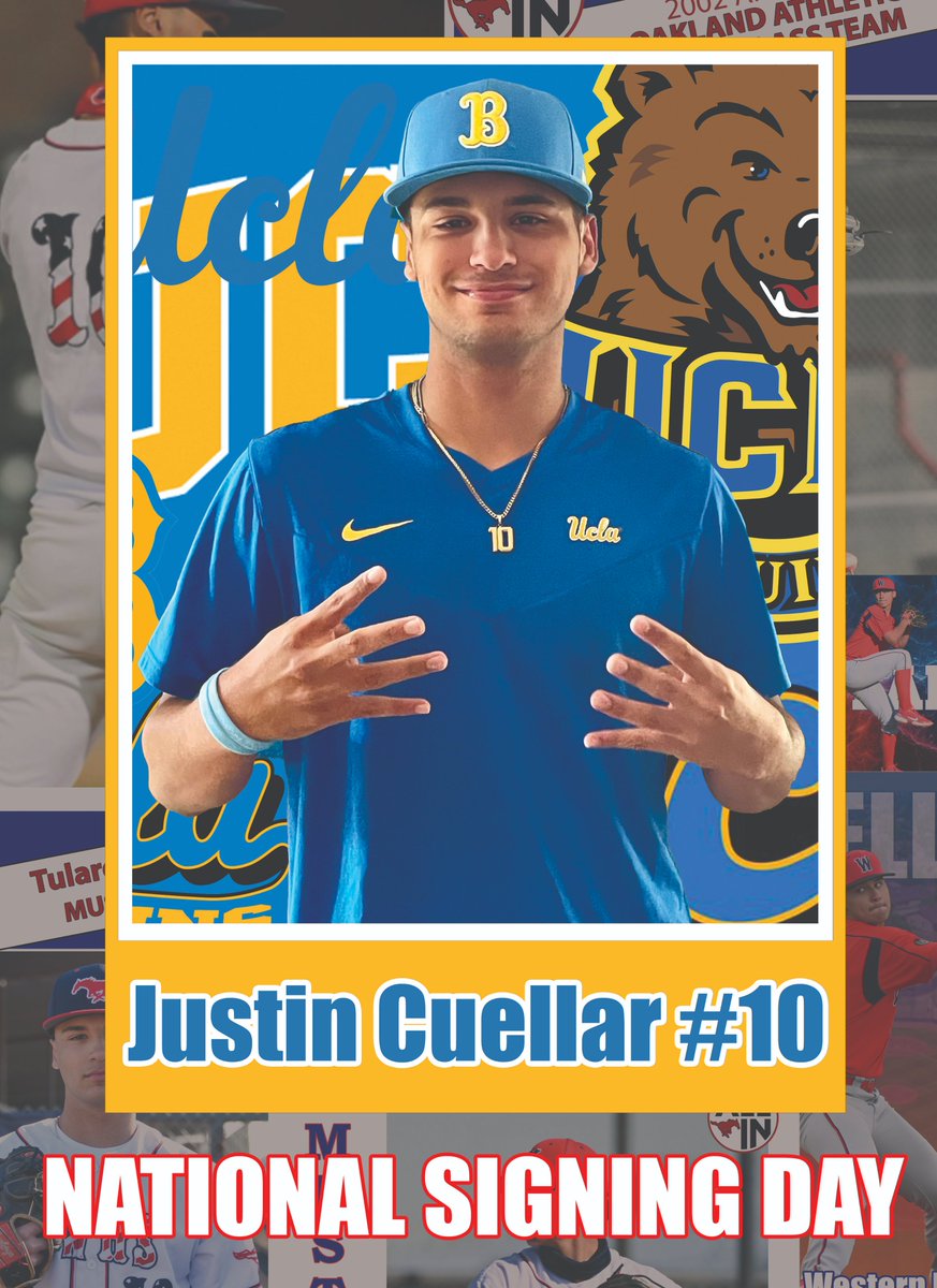 From the Westside to Westwood...Congratulations <a href="/cuellarjustin10/">Moose</a> on signing your NLI to <a href="/UCLABaseball/">UCLA Baseball</a>