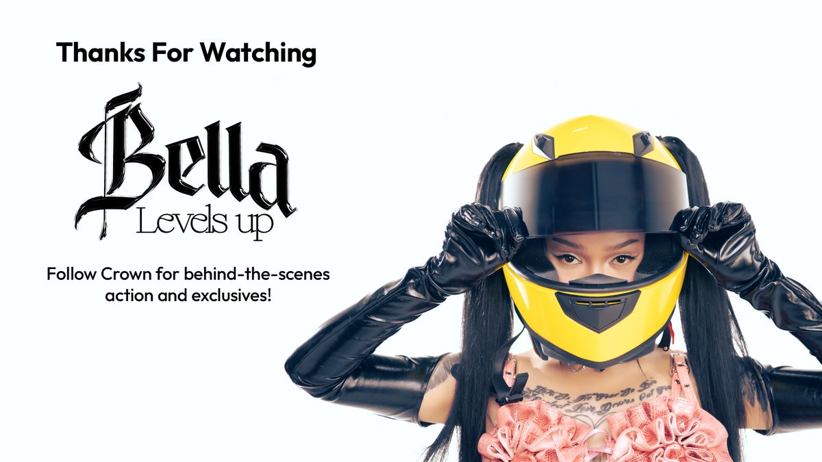 Thanks for riding along! 

Follow <a href="/crownchannel/">Crown</a> and use #BellaLevelsUp to level up with <a href="/bellapoarch/">Bella Poarch</a>! 🚀 

FULL EPISODE HERE: youtube.com/live/05uJH9N2E…