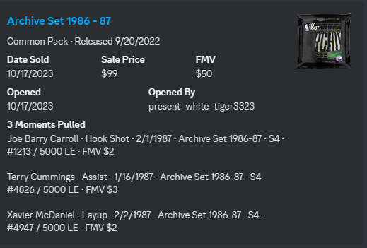 LiveTokenCo's tweet image. 📢 I went ahead and built it! 
You can now see what was inside the @NBATopShot packs you sold. To access this, go to the LiveToken discord discord.gg/GNt3wtz8jD and DM to LiveTokenBot !soldpacks TS_USERNAME.