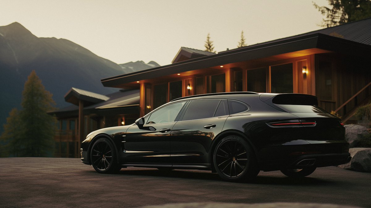 PurelyGenerated's tweet photo. Porsche Panamera Sport Turismo Wagon edition. Cleaned up and graded in @Photoshop using their AI functions 🎨 https://t.co/vngYz1ZVDK