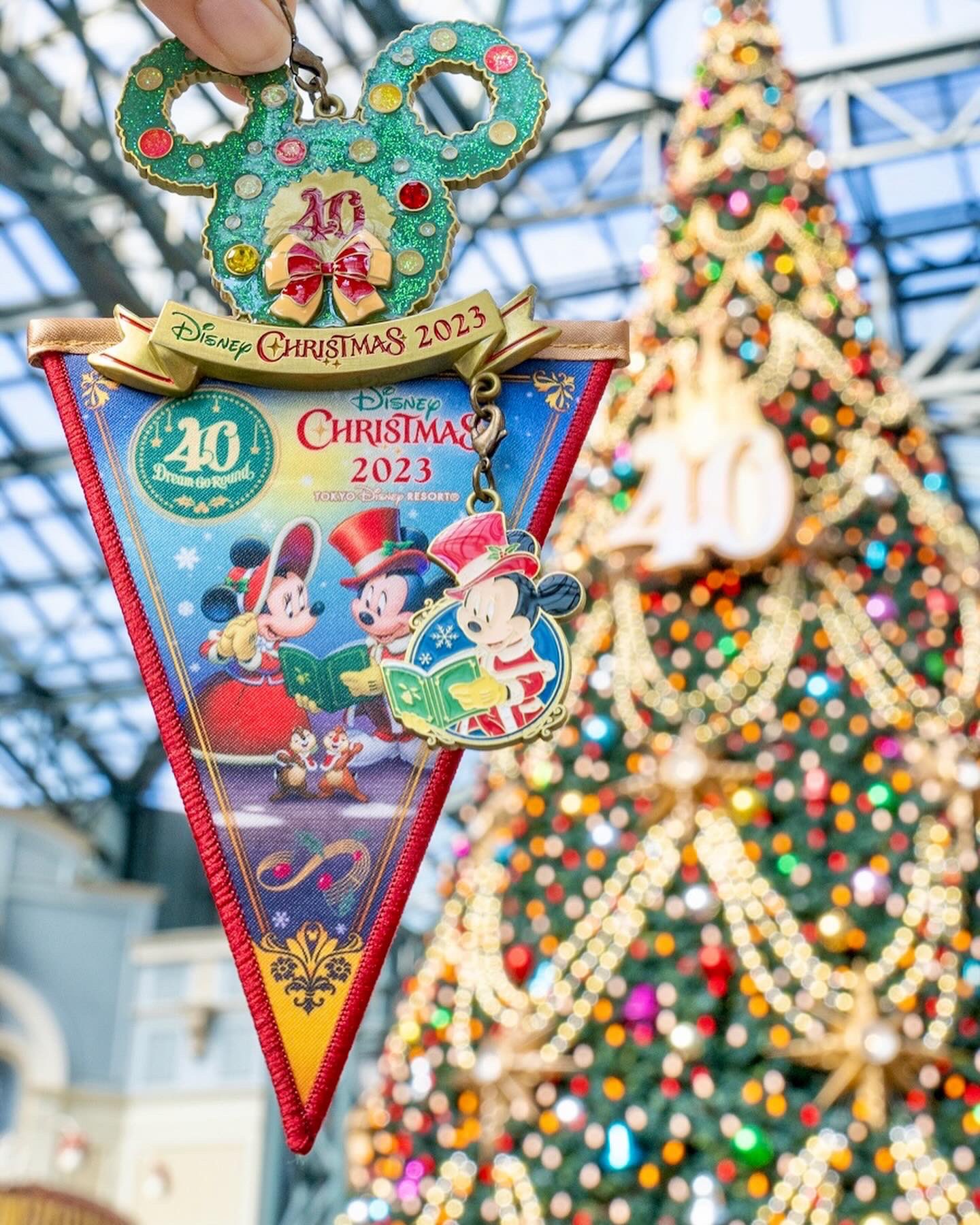ディズニー40周年　クリスマスドリームガーランド・チャームセット