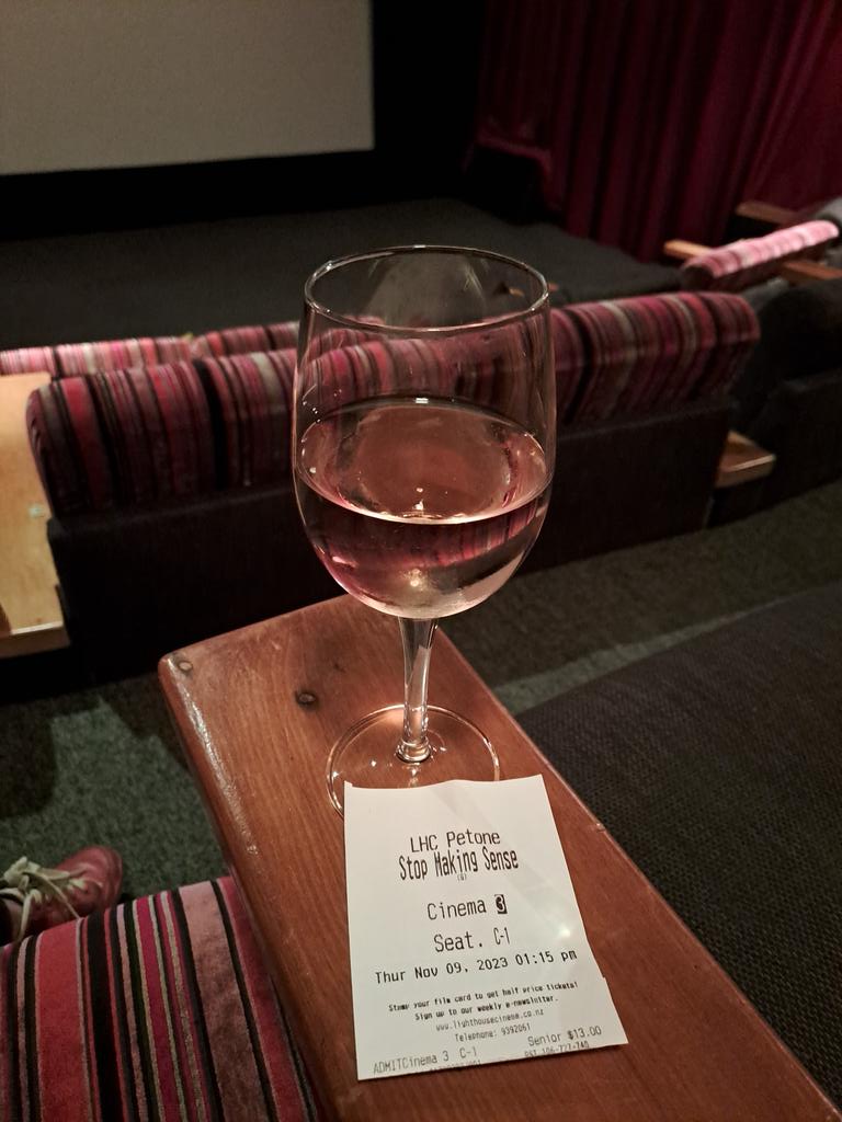 tutugd's tweet photo. At the Lighthouse Petone to see Stop making sense. So far,  I'm the only person here.  😁 https://t.co/3hT2JivThI