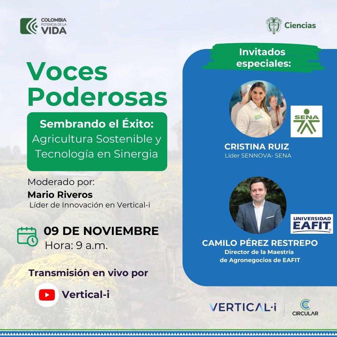 I_Hub_Col's tweet photo. El Centro Regional de Investigación, Innovación y Emprendimiento - CRIIE Circular presenta otro capítulo de Voces Poderosas.

🗓 Jueves, 9 octubre/23
⏰ 9:00 AM

Conéctate Aquí: 
https://t.co/Jh8ArFZBx5 https://t.co/B3bRPFc27m