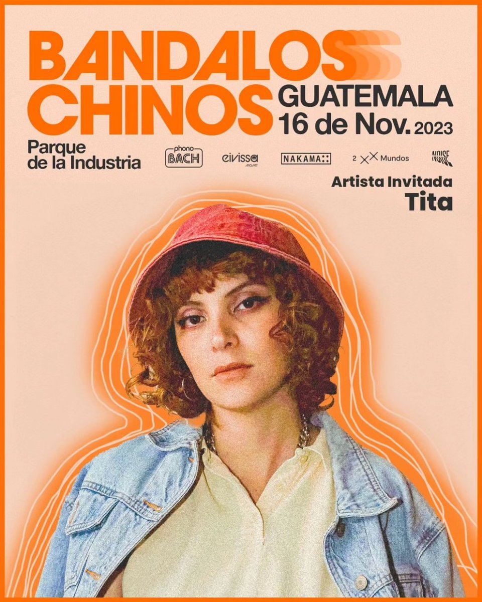 💘🇬🇹 ¡Bandalos Chinos en Guatemala!

Muy felices de poderles compartir que este 16 de Noviembre <a href="/TitaMorenoB/">Tita Moreno</a> estará siendo parte de esta bella noche junto a <a href="/BandalosChinos/">Bandalos Chinos</a> ⭐

🌐 Entradas disponibles en bit.ly/3t1xfKF

Con el apoyo de <a href="/CervezaElZapote/">Cerveza El Zapote</a> 🥰🫶