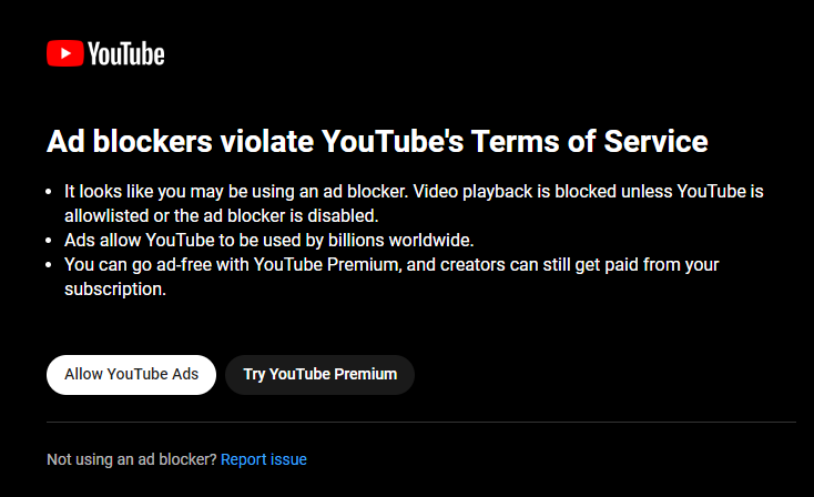 TigerF7's tweet photo. thanks @YouTube for reminding me to be productive. https://t.co/yCC0U0L39b