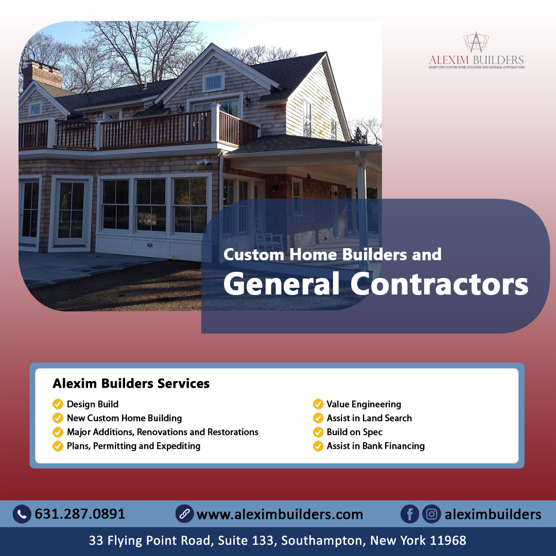 builders_alexim's tweet photo. 🏡 Alexim Builders Hamptons: Custom Home Builders and General Contractors
Alexim Builders Services
🏗️ #Design #Build
🆕 #Custom #Home #Building
📝 #Plans, #Permitting, and #Expediting
💰 #Value #Engineering
🌳 Assist in #Land #Search
🏠 Build on Spec
#alexim #aleximbuilders🏠🔨 https://t.co/Y20lgxWAe5