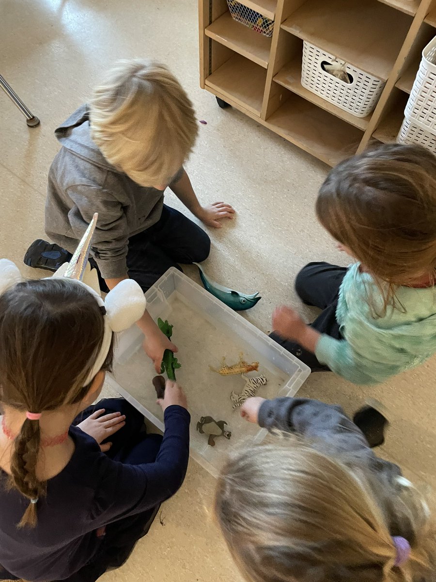 Conducting a sink or float experiment during play <a href="/AVG_Griffins/">A.V. Graham</a>!