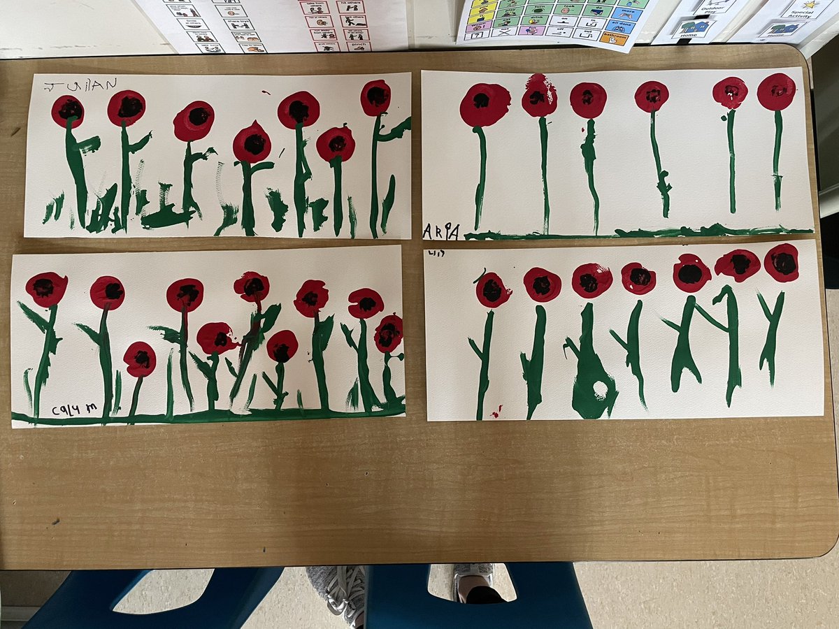 The poppy art turned out truly beautiful in kindergarten <a href="/AVG_Griffins/">A.V. Graham</a>!