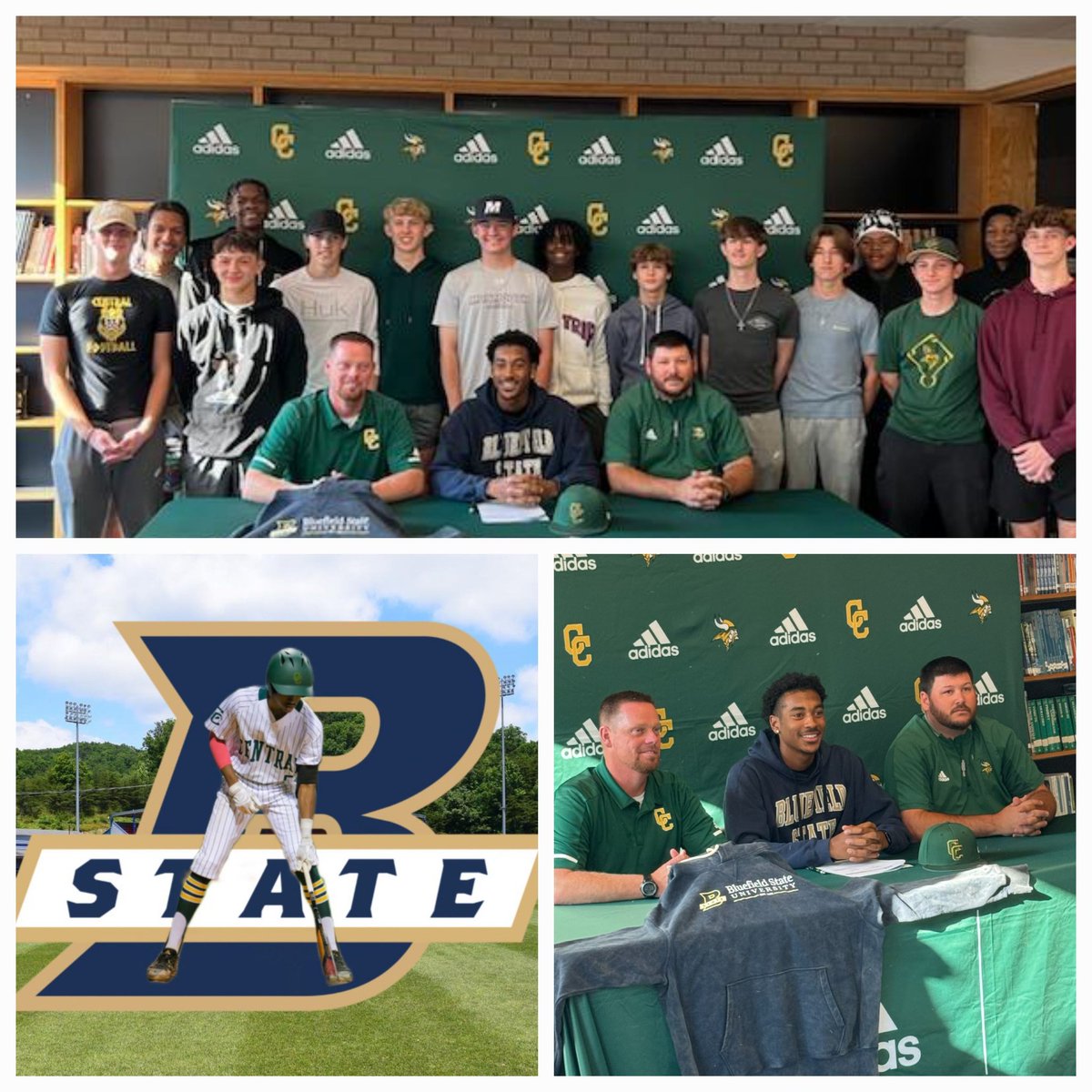 Congratulations to Braylen Ross on signing his National Letter of Intent to play baseball at Bluefield State!! <a href="/cc_vikings/">Central Cabarrus Vikings</a> <a href="/indytribune/">Independent Tribune</a> <a href="/CJemalHorton/">C. Jemal Horton</a> <a href="/boosters_cchs/">CCHS Boosters</a>