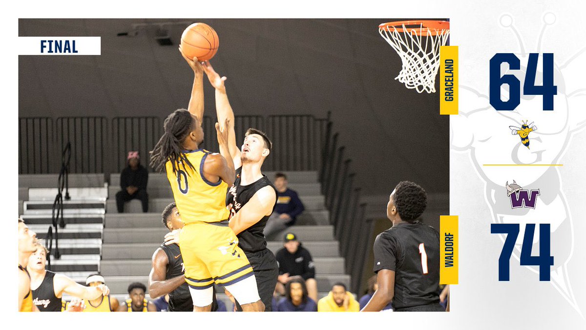 Men’s Basketball Stopped by the Warriors, 74-64 🐝🏀