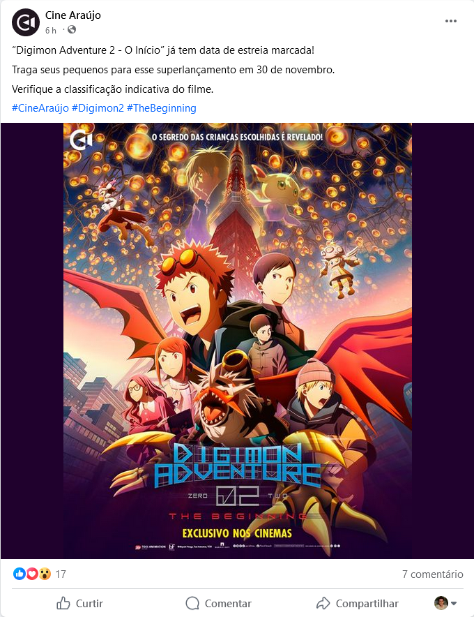 Digimon 02: Filme tem estreia marcada para outubro