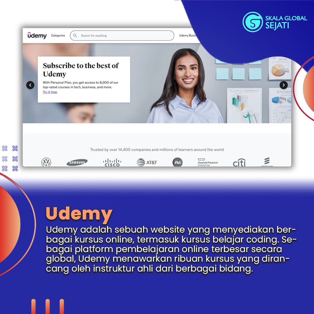 Skala_SGS's tweet image. Ini dia nih, teman-teman! 🚀 Web belajar coding yang gak boleh dilewatin. Mulai jadi coding ninja di
#DuniaDigital #BelajarCoding #CodingOnline