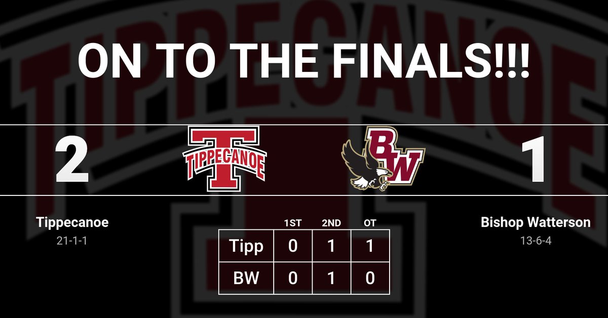 The Red Devils do it in 2OT on a GOLDEN GOAL from Landon Haas! Tipp defeats Watterson to advance to the Div. II State Championship game on Saturday at 1pm vs. Revere at Crew Stadium.
@TippBoysSoccer
#Hornsby
#believe
