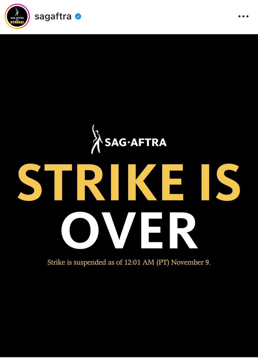 Boom! Thank you to our relentless Negotiating Committee! LFG!  #sagaftra