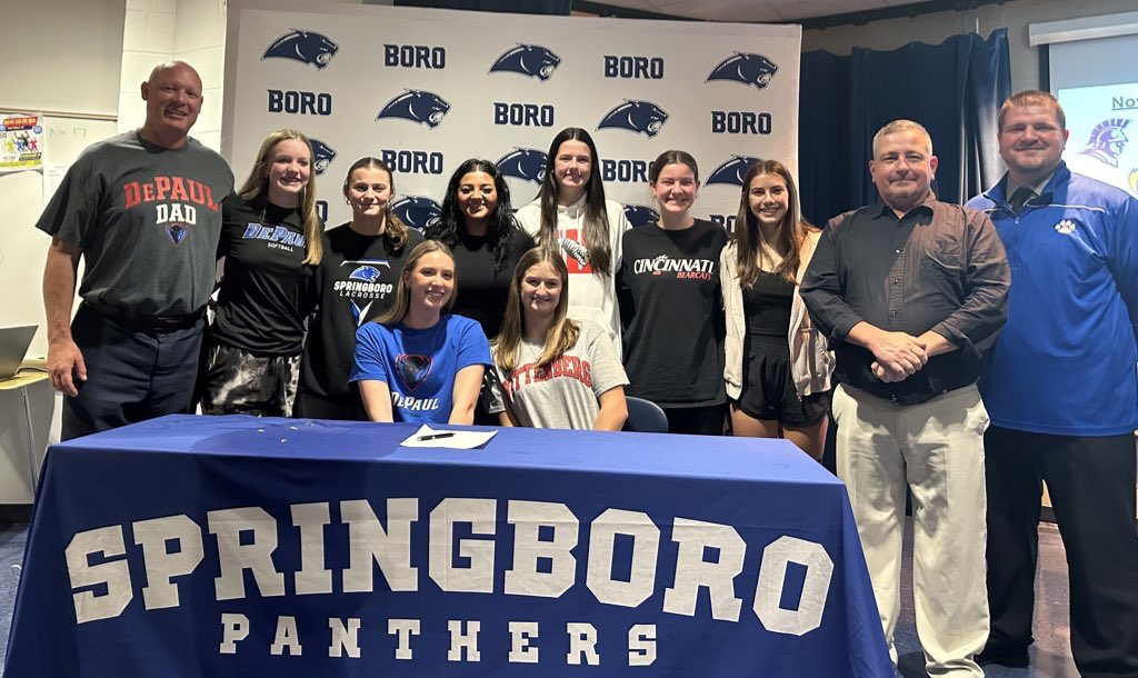 SpringboroSB's tweet photo. Congratulations Addi and Ryleigh for signing their NLI to play at the next level! https://t.co/HNYlqaoBdI