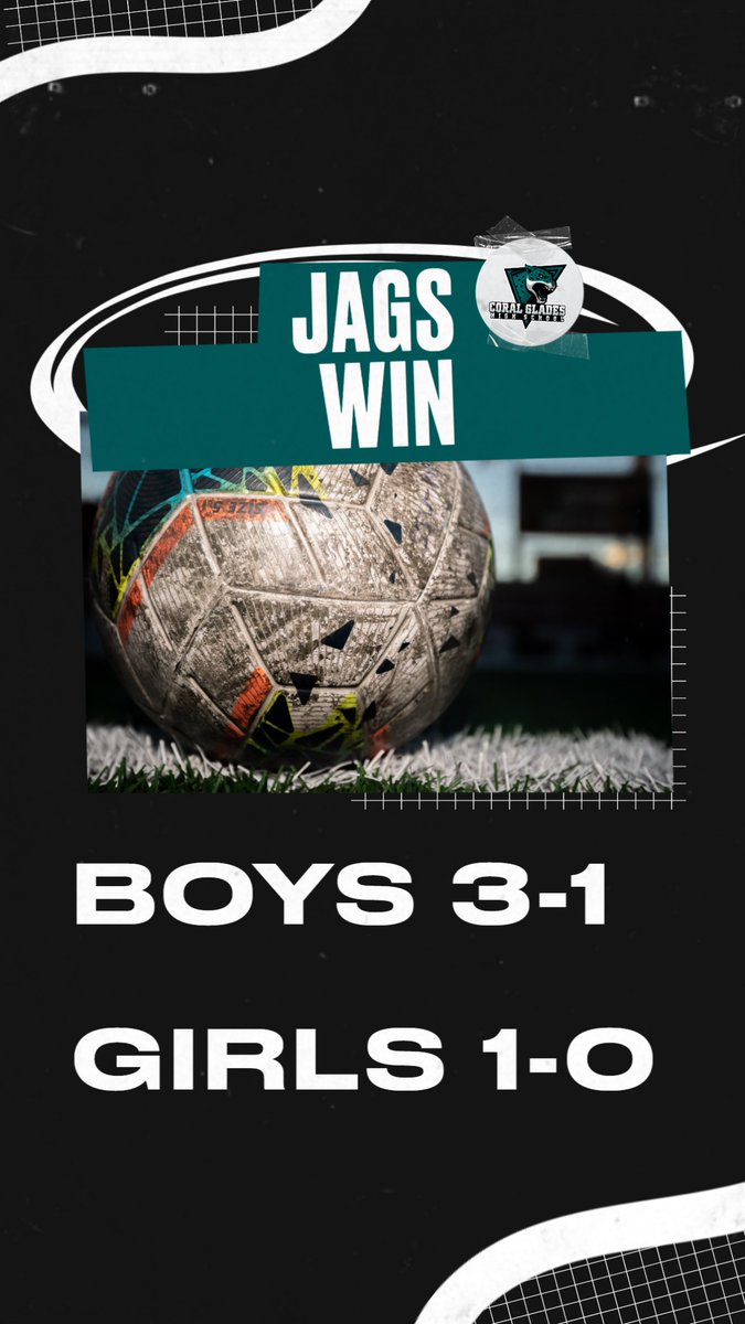 JagNation Boys & Girls Soccer teams improve to 2-0 on the season with victories over Coral Springs. Both teams are back in action on Thursday at home against Pompano Beach. @DrMarkKaplan