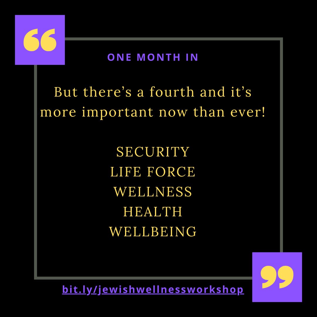 wisdomoriented's tweet image. One month there's a lot to do for #Israel and for #Jews  around the world. We need to stay as well as we can, too. #SelfCareMatters. #jewishwomen  and #jewishnonbinary people need support. If you want to talk about it, join me for this. #AmYisraelChai
  
bit.ly/jewishwellness…