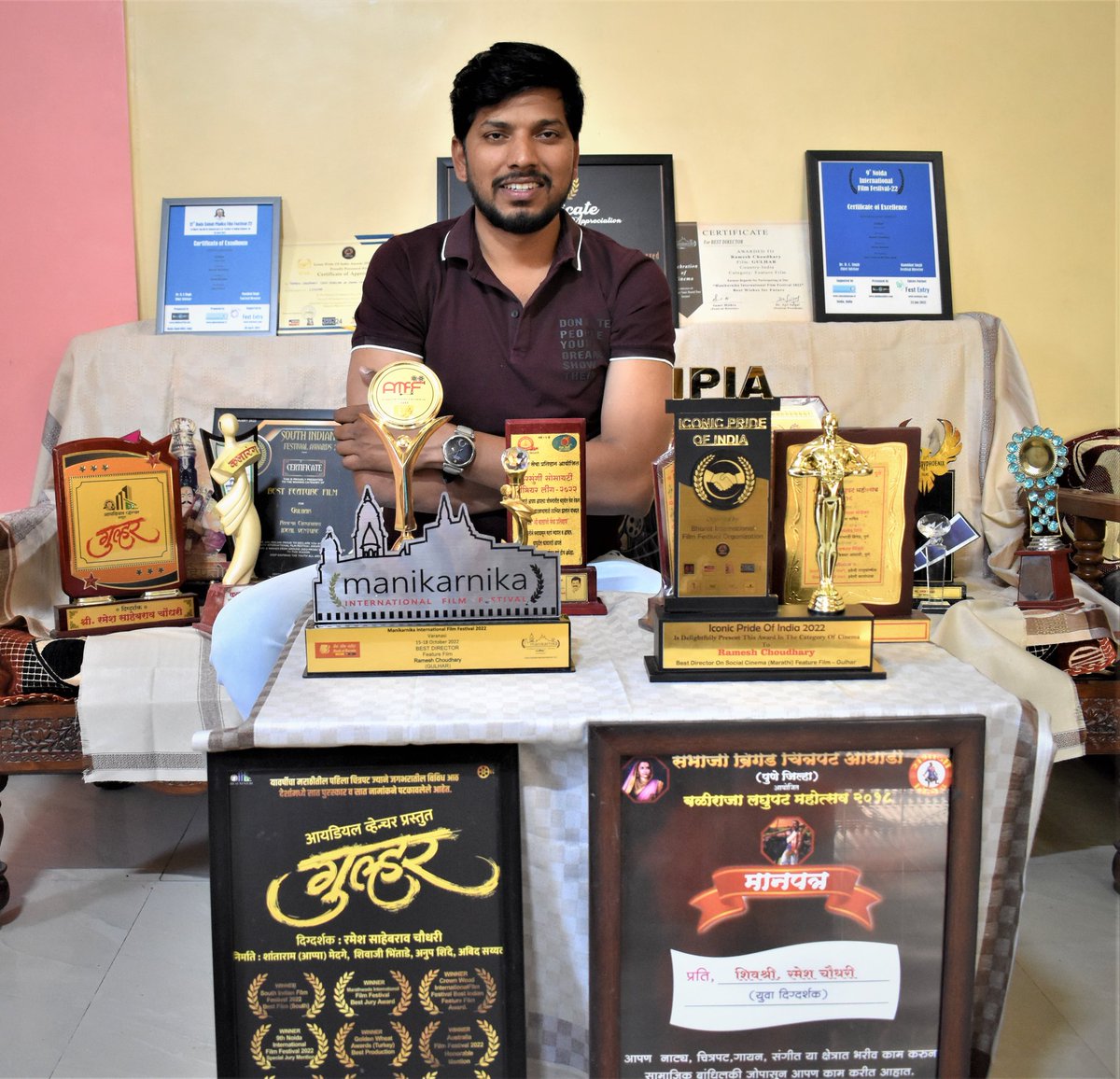 RameshCDirector's tweet photo. Award 2023🙏

@rameshchoudhary
@rkfilm
@ramedhfilmdirector
@goldenglobes
@AMAs
@BBMAs @zeemarathi
@AjitPawarSpeaks
@mieknathshinde
@zeemarathi
@Riteishd
@Dev_Fadnavis @ajaydevgn
@PawarSpeaks @SonyMAX @sonymarathitv https://t.co/RaWkI95tcP