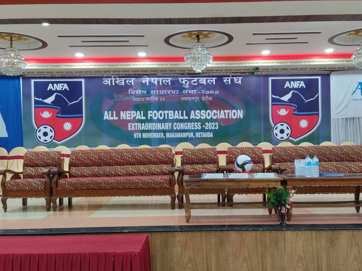 theanfaofficial's tweet photo. Hello from Hetauda where we have gathered for the ANFA Extraordinary Congress.
#ANFA
#ExtraordinaryCongress https://t.co/dDd47aSd7B