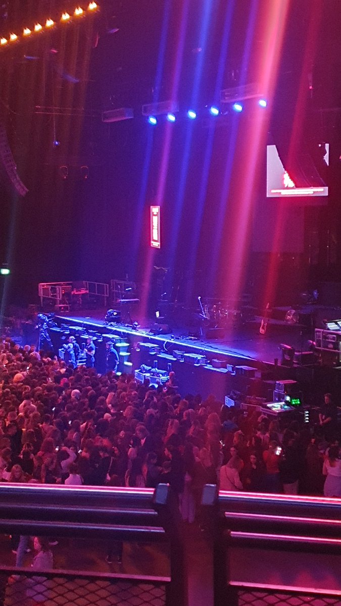 AT THE ARENA, GOT OUR SEATS 😝