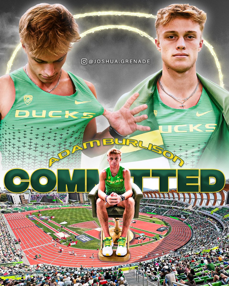 BREAKING: Adam Burlison of Amarillo HS (TX) has committed to the University of Oregon!

Adam was the 2022 Texas 5A state champion in the 3200 &amp; 1600!

Personal Bests:
1600: 4:02.38
3200: 8:54.47
5000: 14:28.40