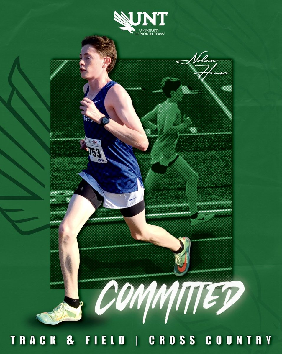 NolanHouse05's tweet photo. I'm proud to announce that I will be continuing my academic and athletic career at the University of North Texas. I couldn't have gotten here without my family, coaches, and friends who have supported me along the way. #gomeangreen @GTeagleXC @GtownTrack @MeanGreenTFXC https://t.co/xgbDYne7oY