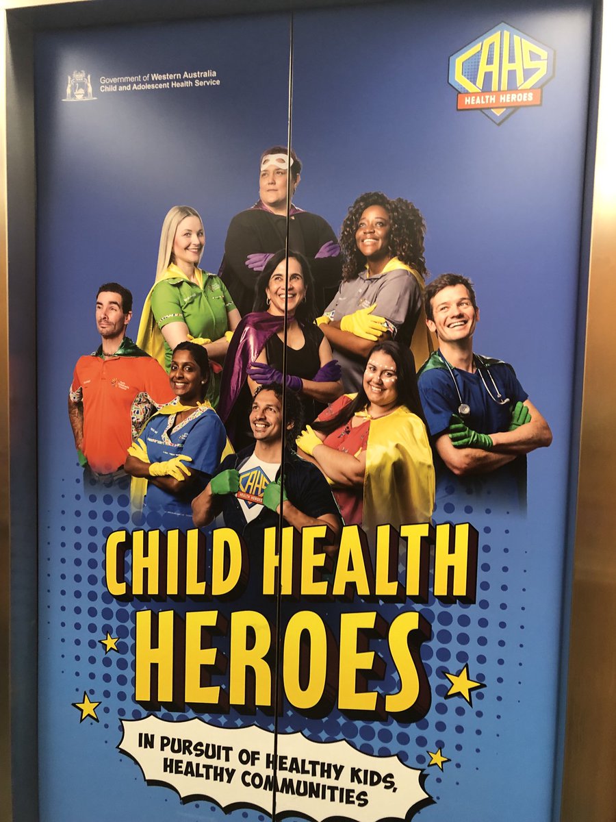 Spending some time with the heroes ⁦@PerthChildrens⁩ and ⁦@telethonkids⁩ this week! Thank you everyone for your hospitality! Lovely working with you this week🙂