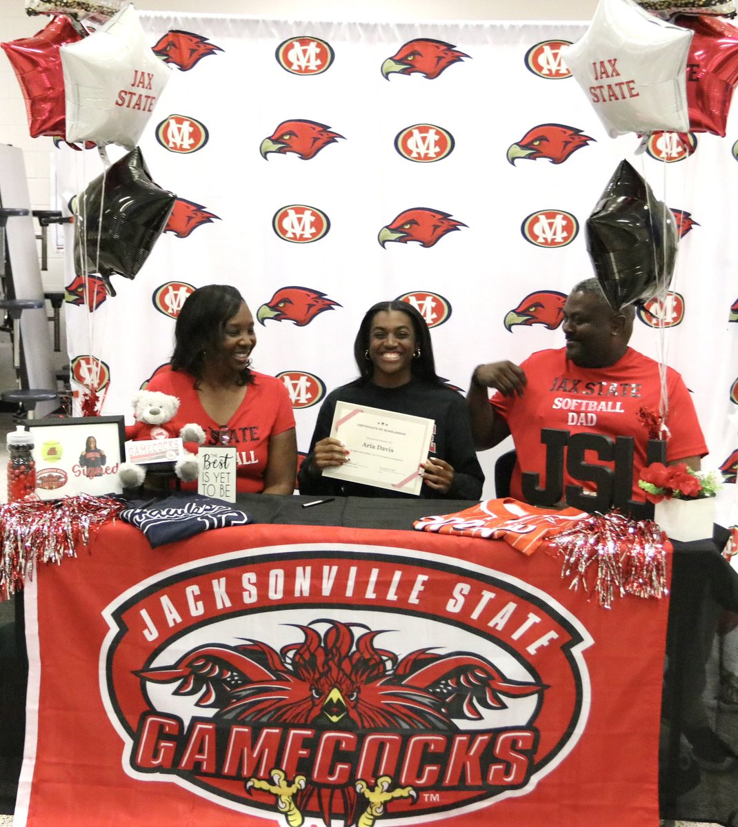 HawksSB's tweet photo. Congratulations to @_ariidavis , @45softballsarah @KylaJones_2024 on signing your commitment at the next level. We are all so proud of you! https://t.co/6yCkMSbi3P
